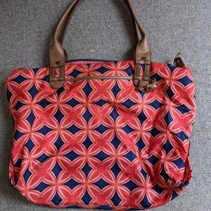 Stella and Dot Pink and Blue Tote Bag